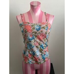 Y2K‎ Vintage Floral Tank Top Size Large